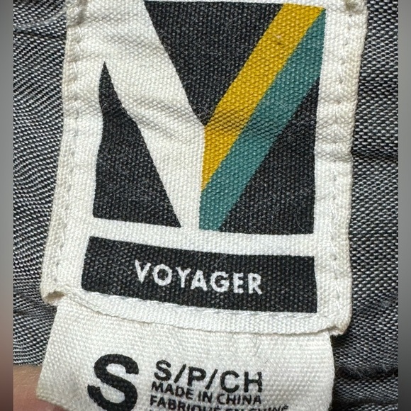 Men’s VOYAGER plaid Fleece Coat Black/red Snap Buttons Size Small - Picture 4 of 8